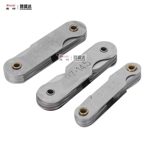多功能半徑規測量利器 不銹鋼內外弧度與螺紋檢驗工具全面解析